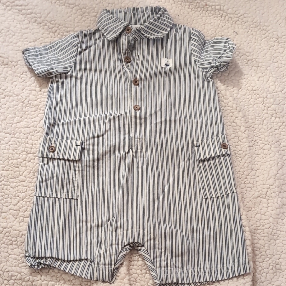 Carter's Striped Gray One Piece